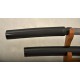 Clay Tempered Shirasaya Japanese Sword Samurai KATANA Black Damascus Steel Blade