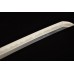 Folded Steel Shirasaya Sword Samurai KATANA Japanese Clay Tempered Blade Hard Natural Wood Saya