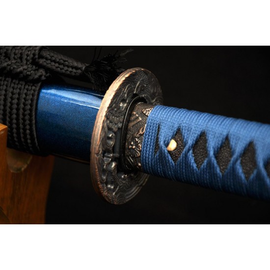 Black Enma Katana Sword (Carbon Steel 1060) | Katana Heaven