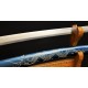 Folded Steel KATANA Japanese Samurai Full Tang Dragon Sword Clay Tempered Blade Handmade