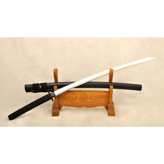Clay Tempered Samurai KATANA Damascus Folded Steel Japanese Sword Traditional Hand Forged