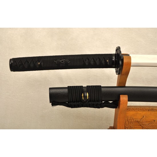 Clay Tempered Samurai KATANA Damascus Folded Steel Japanese Sword Traditional Hand Forged