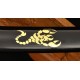 Clay Tempered Damascus Folded Steel KATANA Japanese Samurai Scorpion Sword