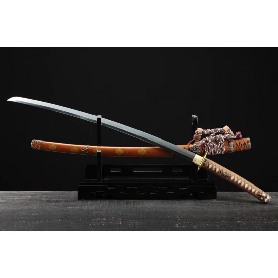 Tachi Sword Japanese Samurai Folded Steel Hazuya Polish Blade Handmade For Sale