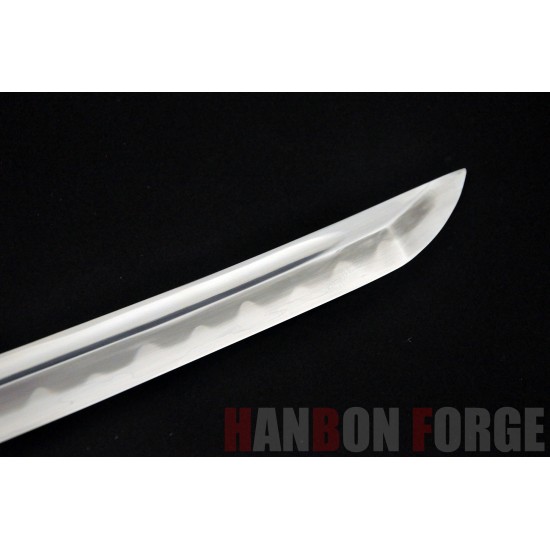 HAND MADE KATANA SWORD KOBUSE BLADE FULL RAYSKIN WRAPPED TSUKA