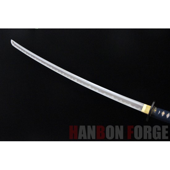 HAND MADE KATANA SWORD KOBUSE BLADE FULL RAYSKIN WRAPPED TSUKA