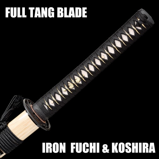 HANBON FORGE KATANA SWORD T10 STEEL CLAY TEMPERED BLADE