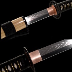 HANBON FORGE KATANA SWORD T10 STEEL CLAY TEMPERED BLADE