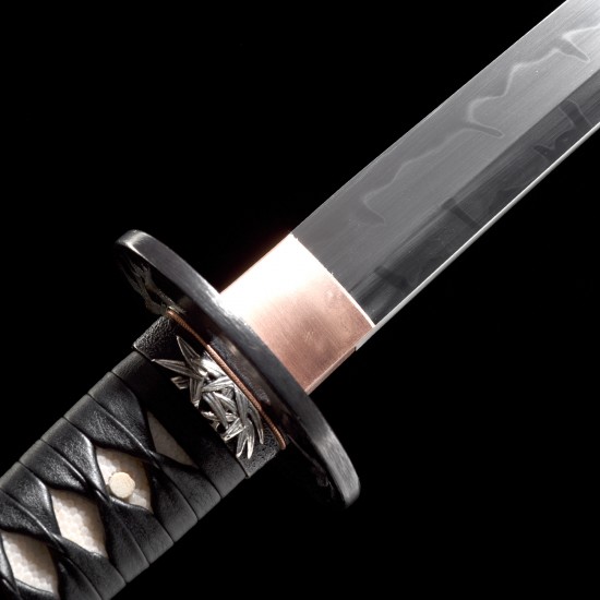 Tsubame Katana Sword T10 Steel Clay Tempered HITATSURA Hamon