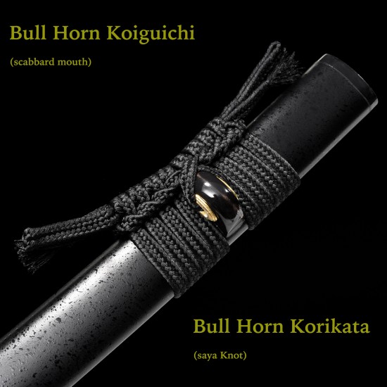 Tsubame Katana Sword T10 Steel Clay Tempered HITATSURA Hamon