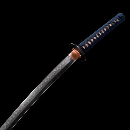 Handmade Japanese Katana Sword | Clay Tempered Steel Blade