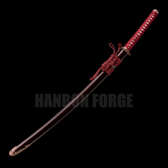 HANDMADE JAPANESE SAMURAI KATANA SWORD 津波の刃 TSUNAMI KATANA CHOJI HAMON 