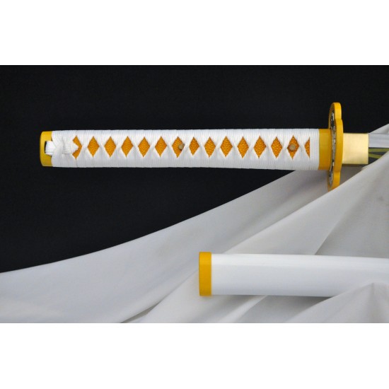 Demon Slayer Blade Anime Sword rengoku Sword Anime Original Texture Agatsuma Zenitsu Cosplay Samurai Sword