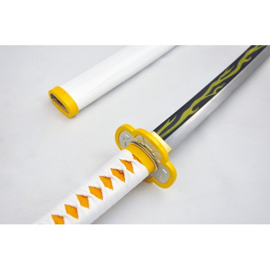 Demon Slayer Blade Anime Sword rengoku Sword Anime Original Texture Agatsuma Zenitsu Cosplay Samurai Sword