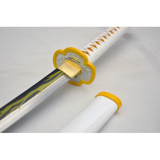 Demon Slayer Blade Anime Sword rengoku Sword Anime Original Texture Agatsuma Zenitsu Cosplay Samurai Sword