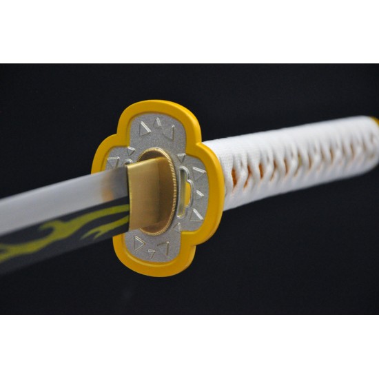 Demon Slayer Blade Anime Sword rengoku Sword Anime Original Texture Agatsuma Zenitsu Cosplay Samurai Sword