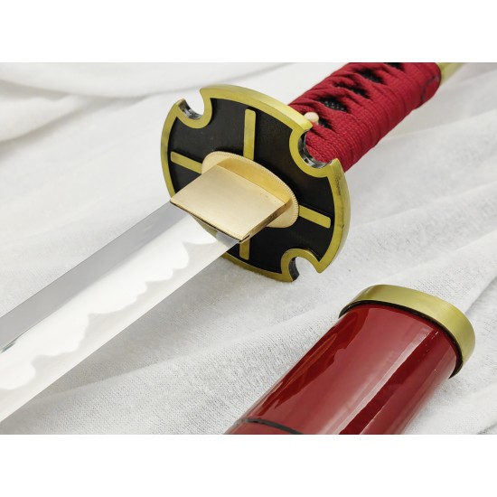 Full Hand Forged Manga Sword One Piece Sandai Kitetsu-Zorro 1095 Steel Full Tang Blade KATANA