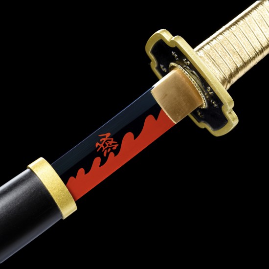 Hand Made Yoriichi's Sword, Demon Slayer Katana Sword, Kimetsu No Yaiba Sword - Nichirin Sword, T10 Steel Full Tang Blade