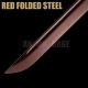 HAND MADE NINJATO SWORD SHIRASAYA RED FOLDED STEEL FULL TANG BLADE