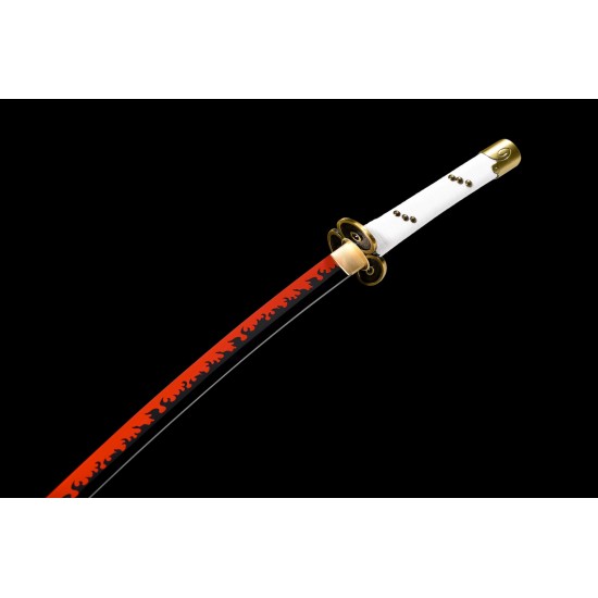Hand Made One Piece Roronoa Zoro Enma Sword Replica Kozuki Oden's "ame No Habakiri" Katana T10 Steel Blade
