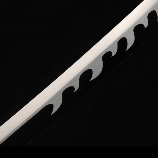 Hand Forged T10 Steel Tanjiro Kagura Katana - Full Tang Battle Ready Demon Slayer Sword Hand Forged T10 Steel Tanjiro Kagura Katana - Full Tang Battle Ready Demon Slayer Sword