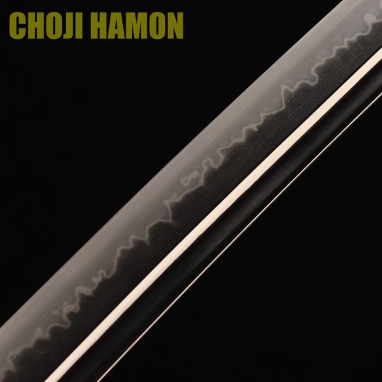 Handmade Samurai Katana Sword | T10 Clay Tempered Blade with Choji Hamon & Hazuya Polish | Snake & Bamboo Handmade Samurai Katana Sword | T10 Clay Tempered Blade with Choji Hamon & Hazuya Polish | Snake & Bamboo