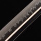 Handmade Samurai Katana Sword | T10 Clay Tempered Blade with Choji Hamon | Wolf & Moon Brass Fittings | Red Rayskin Saya Handmade Samurai Katana Sword | T10 Clay Tempered Blade with Choji Hamon | Wolf & Moon Brass Fittings | Red Rayskin Saya
