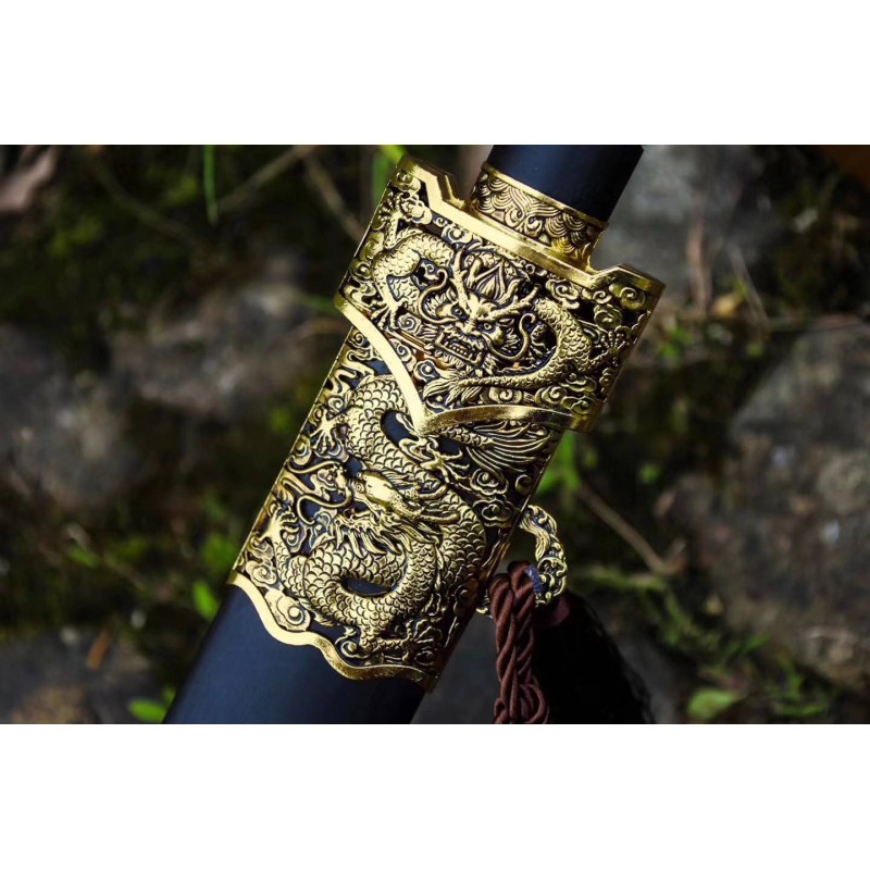剑 1095 High Carbon Steel Blade Full Tang Sharp Handmade Chinese Sword Han Jian 
