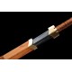 Folded Steel Chinese Han Jian Sword Clay Tempered Blade Hualee Wood Scabbard Hand Forged