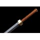 Folded Steel Chinese Han Jian Sword Clay Tempered Blade Hualee Wood Scabbard Hand Forged