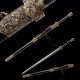 Dragon Phoenix Sword Antiqued Chinese Jian Brass Metal Guard 8-Side Folded Steel Blade Dragon Phoenix Sword Antiqued Chinese Jian Brass Metal Guard 8-Side Folded Steel Blade