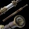 Chinese Sword Jian Damascus Folded Steel Blade Traditional Handmade