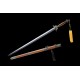 Chinese Sword Plum Blossom Jian Hand-Forged Damascus Folded Steel Blade