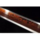 Chinese Jian Sword Damascus Folded Steel Red Blade traditional Handmade