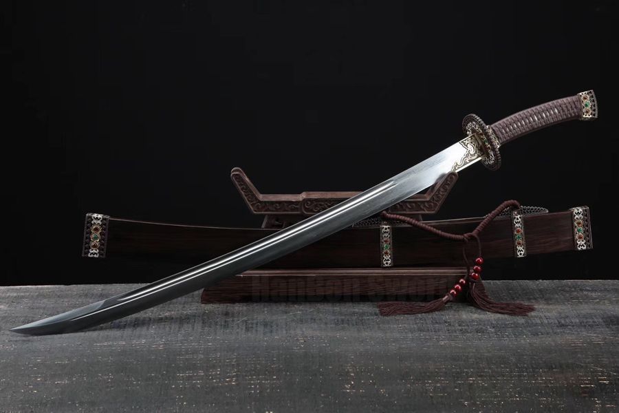 Top Grade Broadsword DaDao Sword Sharp Damascus Steel Blade Copper Fittings Full