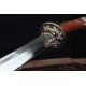 Dragon Dao Sword Chinese Damascus Steel Hazuya Polish Clay Tempered Blade Double-Hi