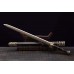 Ruyi Jian Chinese Sword Fire Pattern Blade Damascus Folded Steel Ebony Sheath
