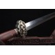 Lion Jian Chinese Sword Damascus Folded Steel Hazuya Polish Blade Rosewood Sheath