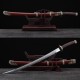 Dragon Dao Chinese Sword Damascus Folded Steel Hazuya Polishing Blade Red Wood Scabbard