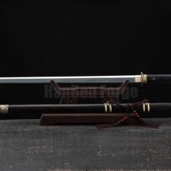 Dragon Tang Dao Sword Chinese Sword Sword Real Hamon Folded Steel Blade 26"