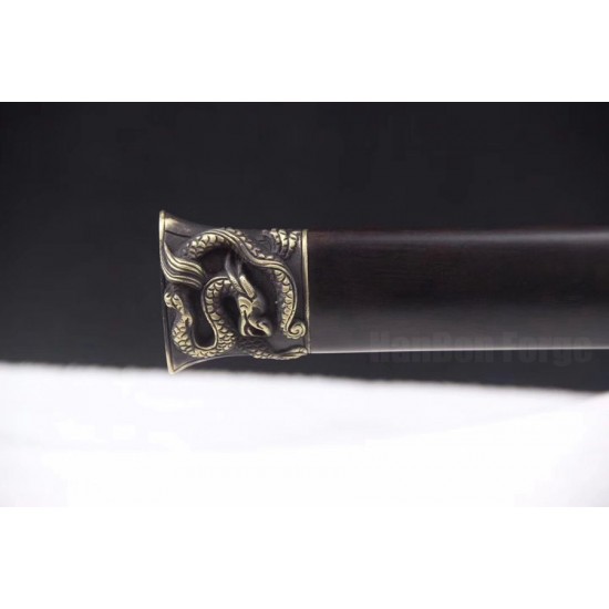 Huan Shou Han Jian Sword Chinese God Beast Theme Folded Steel Blade