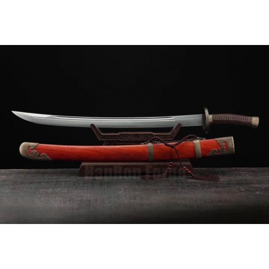 Qi Jia Dao Sword Chinese Saber Damascus Steel Blade