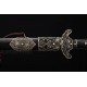 Genuine Dragon Sword Chinese Jian Damascus Steel Hazuya Polish Blade Clay Tempered 