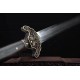 Genuine Dragon Sword Chinese Jian Damascus Steel Hazuya Polish Blade Clay Tempered 