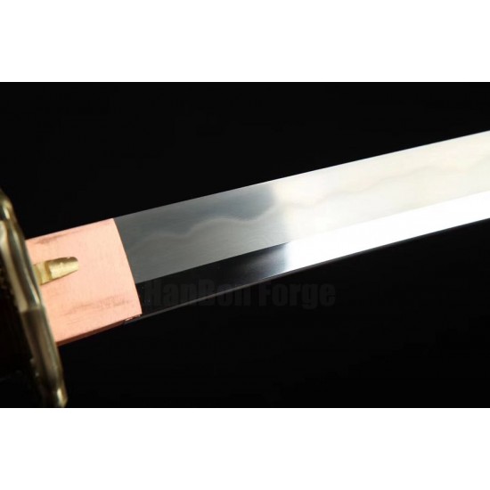 98 Type GUNTO Sabres KATANA Japanese Sword Clay Tempered Damascus Steel Blade Iron Saya traditional Hand Forged 98 Type GUNTO Sabres KATANA Japanese Sword Clay Tempered Damascus Steel Blade Iron Saya traditional Hand Forged
