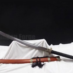 Chinese Sword Dadao Broadsword Traditional Handmade Damascus Single Edged Blade For Sale