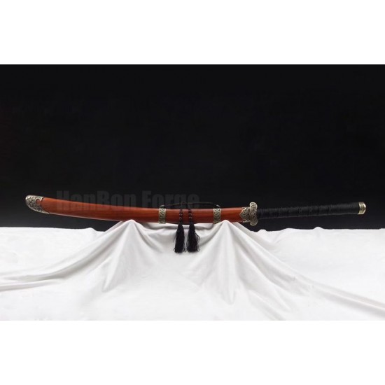 Chinese Sword Dadao Broadsword Traditional Handmade Damascus Single Edged Blade For Sale