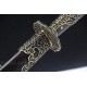 Dragon Dao Chinese Sword Sabre Clay Tempered Damascus Folded Steel Blade