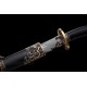 Qianlong Dragon Chinese Sword Dao Sabre Folded Steel Blade Ebony Scabbard