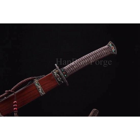 Handmade Chinese Sword Dao (清月) Saber Sword Dragon Theme